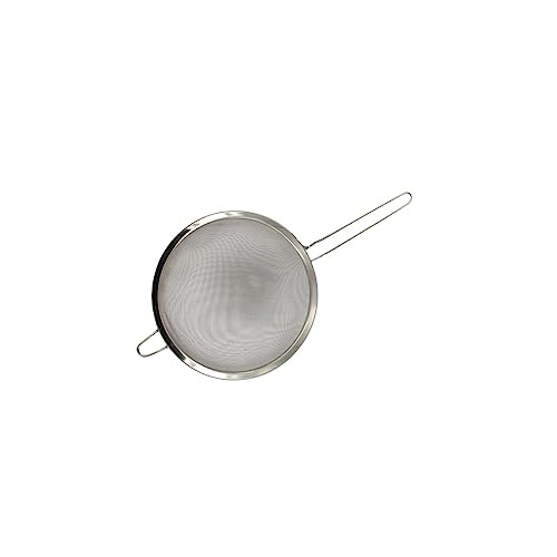 FMprofessional 28038 Passoire inox, Passoire chinois, Tamis, Chinois, Acier inoxydable, Argent, 15 cm x 11 cm