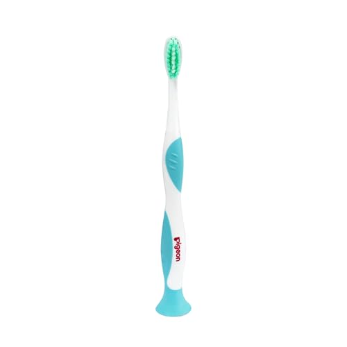 Pigeon Kids Toothbrush for 2–6 Years | Soft Bristles | Gentle on Gums | Ergonomic Grip | BPA Free | Blue Colour | Oral Care