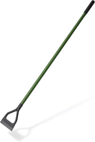 Image of Dutch Hoe Garden Weeding Tool - Long Handle Stirrup Hoe, 140cm Carbon Steel"