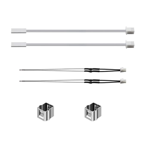 2Pcs X1 Thermistor and X1 Ceramic Heater, 3D Printer Accessories 24V 48W Ceramic Heater 300℃ High Temperature Thermistor