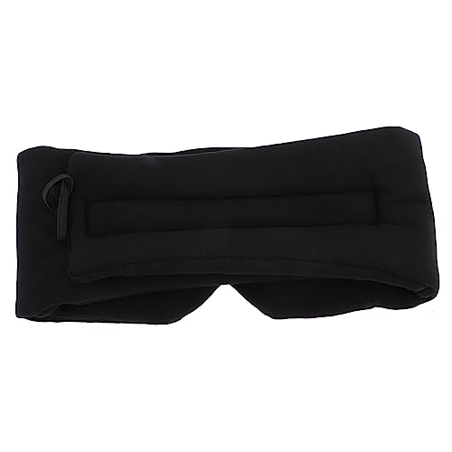 TOBBOMEY 目隠し シルクスリーピングマスク シルクアイ アイパッチ トラベルアイマスク eye mask eye patch 睡眠用アイマスク スリーピングアイシェード コットン Black