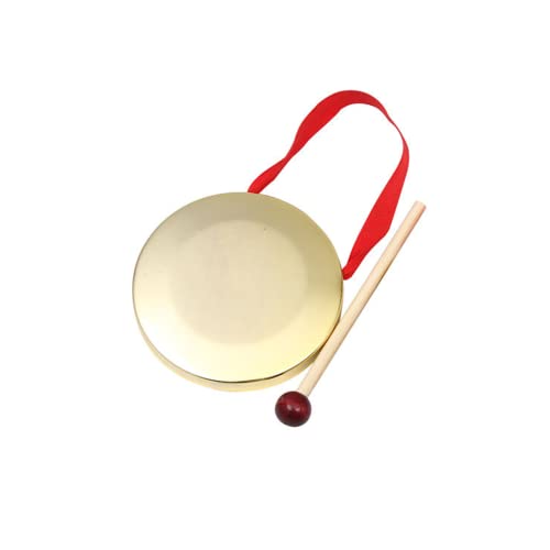 YongXiangPeng Copper Mini Hand Gong - Portable Celebration Gong Used for Percussion Instruments of the Church, Opera, Orchestra