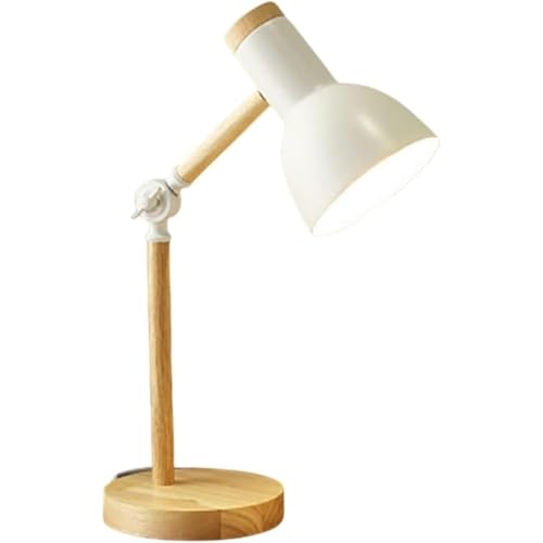 Wyazziv北欧モダンデスクランプ 寝室ベッドサイド設置可能 子供用・オフィス用向け ブックランプ機能 読書学習に最適 工業風デザイン おしゃれ外観 空間装飾に融合 使い勝手良い (ホワイト)