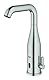 GROHE Essence, elektronische Waschtischarmatur, wassersparend (Wasserhahn für das Bad mit Infrarot-Sensor, 360° schwenkbar, 25cm hoch, 7 Programme, 6V Lithium-Batterie CR-P2), edelstahl, 36445DC0