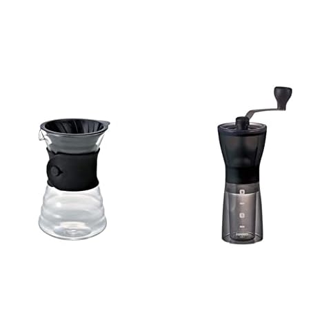 HARIO VDD-02B Drip Decanter and Mini Mill PLUS Cover
