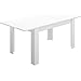 LIQUIDATODO ® - Mesa extensible de 140x90cm moderna y barata ext a 190cm en blanco brillo