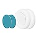 Kuyatioo 4Pcs Supporto per Telecomando 3M Adesivi Piastre di Metallo e Magnete Forte Magnete Multifunzionale Portachiavi Frigorifero Memo Note Pinze