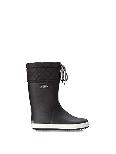 Aigle Unisex Kinder Giboulee 2 Gummistiefel, Schwarz Weiß, 27 EU