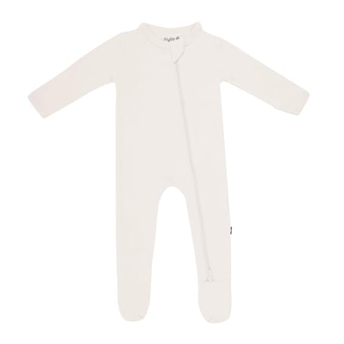 Image of KYTE BABY Unisex Zipper Closure Footies, Rayon Made From Bamboo, 0-24 Months