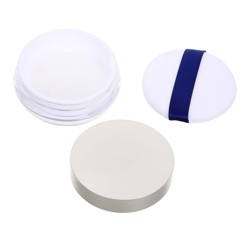 Happyyami Tazón Grande De Polvos Sueltos Caja De Borlas Contenedor De Maquillaje Vacío Contenedor Compacto De Polvos Para Bebés Contenedor De Base De Maquillaje Contenedor De Viaje
