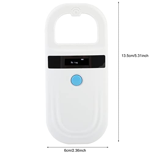 Chip Lesegerät, Hund Microchip Scanner Id Reader USB Wiederaufladbarer Chipleser Haustier Chiplesegerät Oled Anzeige 128 Stück Tag Informationsspeicher Portable Handheld Tier Für Katzen Tierverfolgung