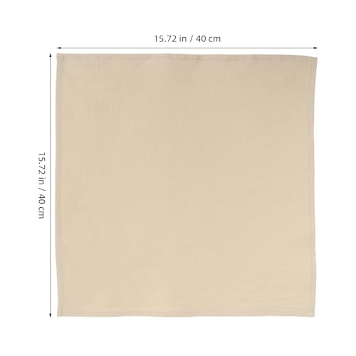 Servilletas de tela cuadradas 40 cm 12 unidades beige miniatura 2