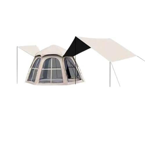 Carpa familiar rápida para 4 personas resistente a la lluvia y viento miniatura 1