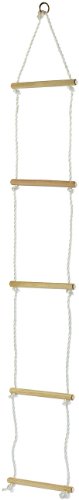 Playtastic Échelle de Corde avec 5 échelons en Bois