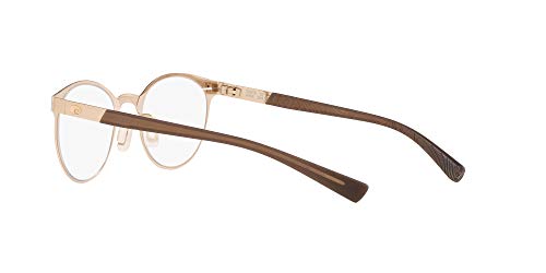 Costa Del Mar Men's Pacific Rise 210 Round Prescription Eyewear Frames, Shiny Brushed Pale Gold/Demo Lens, 48 Mm #TOP4