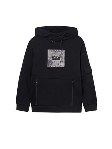 Mayoral Contrast Pullover for Boys Black