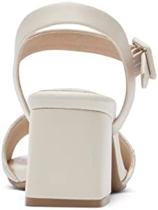 Rockport Women's Farrah 2-Piece Heeled Sandal, Vanilla Textile, 7.5 Wide | Image 3
