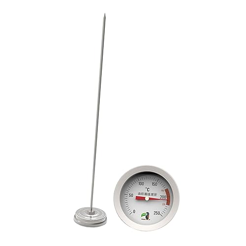 DECHOUS Cooking Thermometer Oil Temperature Gauge Cane Sugar Thermometer for Jams Deep Frying