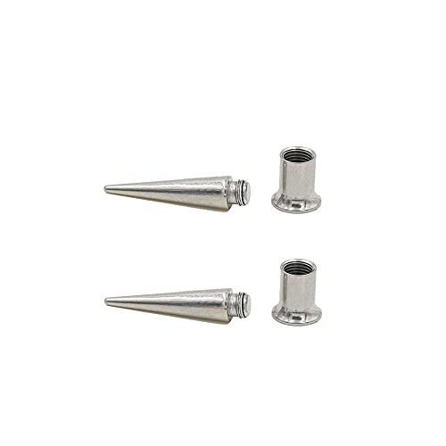 NewZenro Fashion Spike Ear 2 Stretching Tapers Plugs 316 Surgical Stainless Steel Ear Tunnels Plugs Expander Gauges Stretcher Earrings Screw On Piercing Body Jewelry Personalized Gifts (3/4