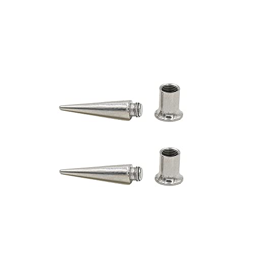 NewZenro Fashion Spike Ear 2 Stretching Tapers Plugs 316 Surgical Stainless Steel Ear Tunnels Plugs Expander Gauges Stretcher Earrings Screw On Piercing Body Jewelry Personalized Gifts (9/16"(14mm))