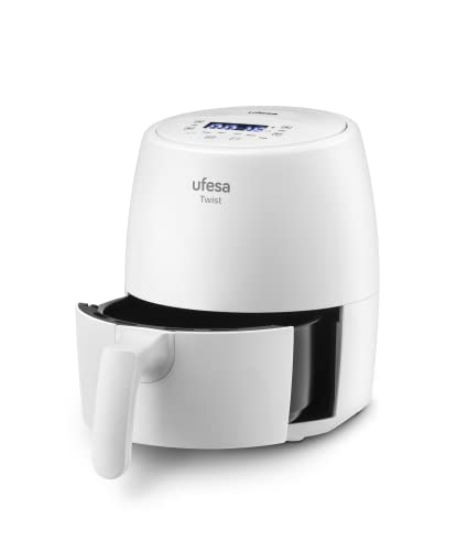 Ufesa Twist Airfryer Hete Lucht Friteuse, 2L, 6 Kookprogrammas, 1200W, Timer, Temperatuur 80ºC - 200ºC, BPA-vrij, Antiaanbak laag mand, Cooltouch behuizing en handvat - Afbeelding 5