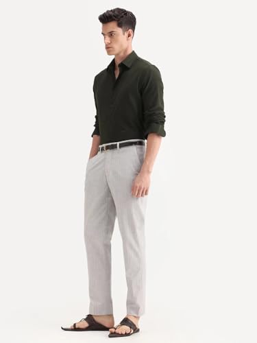 Image of Rare Rabbit Straight fit Striped Trouser