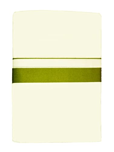 Image of Mens Thick Border 100% Cotton Cream Dhoti 4.0 Meters Double Mundu /Vesti