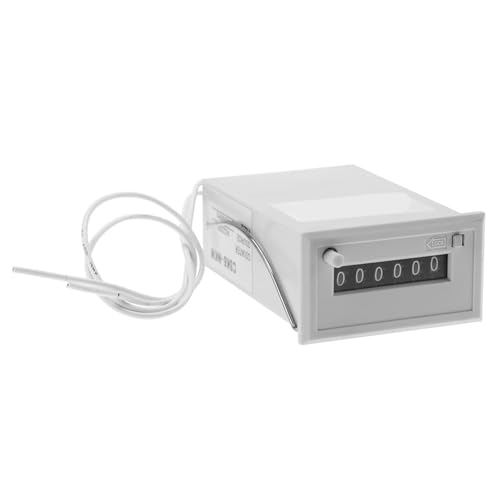 CSK6-NKW Contador De Pulsos Electromagnéticos De 6 Dígitos, AC220V/AC110V/DC24V/DC 12V Contador De Pulsos Electromagnéticos Opcional, Rango De Contador De Pulsos Electrónico (AC 220V)