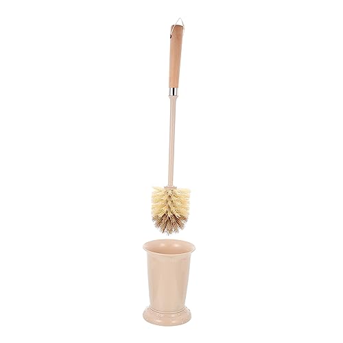 Mipcase Cepillo de Limpieza de Inodoro con Base Cepillo de Baño de Mango Diseño Compacto para Almacenamiento Sanitario Limpieza Profunda y Rápida de y Esquinas