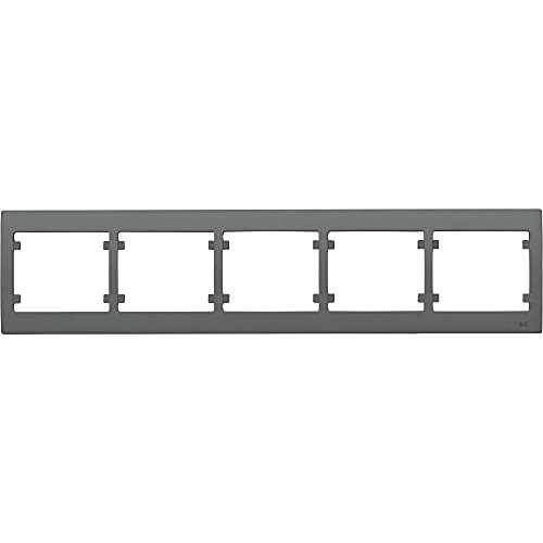Cadre 5 postes horizontal BJC Iris pour regrouper vos interrupteurs sans surcharger le mur