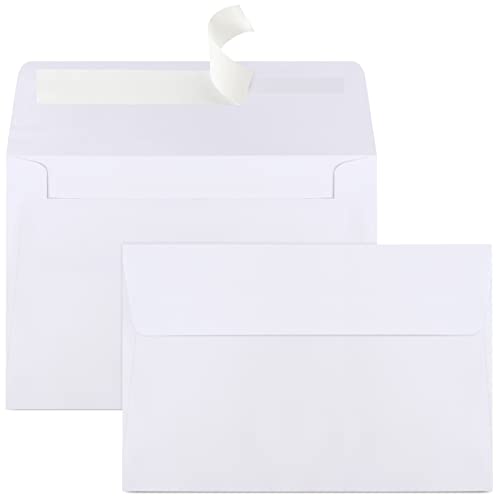 Image of Joyberg 70 Packs A4 Envelopes, White, 4x6 Photo, Self Seal for Invitations, Weddings, Baby Shower, Photos, Postcards, Greeting Cards, Mailing
