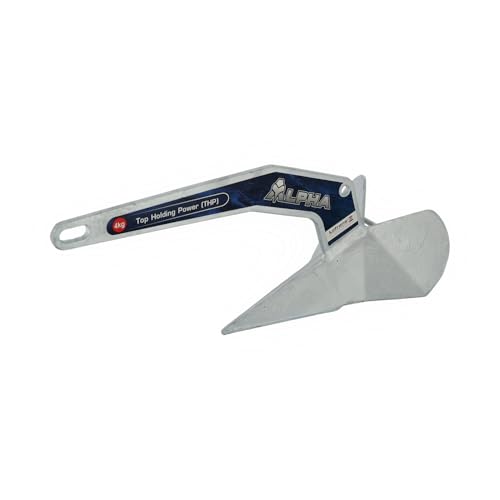 wellenshop Lofrans Delta Anker Alpha, 4,0/6,0/10 / 16 kg Flügelanker DREI-Flächen-Anker Delta-Typ-Anker Plattenanker für Boot
