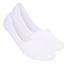 SELENE Meia Sapatilha Invisível Fio de Silicone Anti Deslizante Feminino Adulto, Branco, 34-38