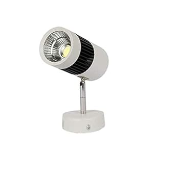 VRCT 9 Watts LED COB Wall Spot/Focus Light with White Metallic Body (White)