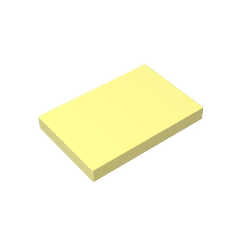 GDS-1039 26603 Foundation Plate Tile 2x3, Bright Light Yellow, 50 PCS