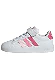 adidas Unisex Kinder Grand Court 3.0 Shoes Children, FTWR White/pink Fusion/Bliss pink, 28 EU
