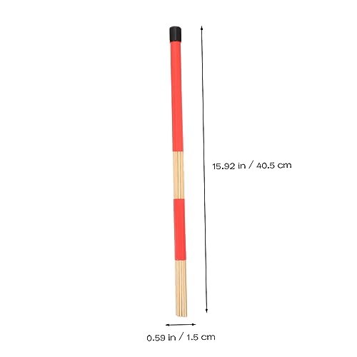 Conjunto de baquetas Beaupretty, 1 set práctico para músicos, agarre cómodo para actuaciones de bajo volumen, ideal para principiantes y bandas juveniles, incluye bolsa duradera de almacenamiento miniatura 3