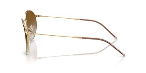 Ray-Ban RBR0103S Round Reverse Sunglasses, Gold/Clear Gradient Brown, 55 mm - image 2