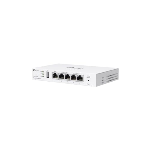 TP-Link Festa FR205 Routeur VPN Gigabit, 5 Ports Gigabit, Gestion Cloud Gratuite, Facile à Utiliser, Accès au Cloud, VPN Haute Sécurité, Port WAN USB, Boîtier Métallique, IPSec, PPTP, L2TP et OpenVPN