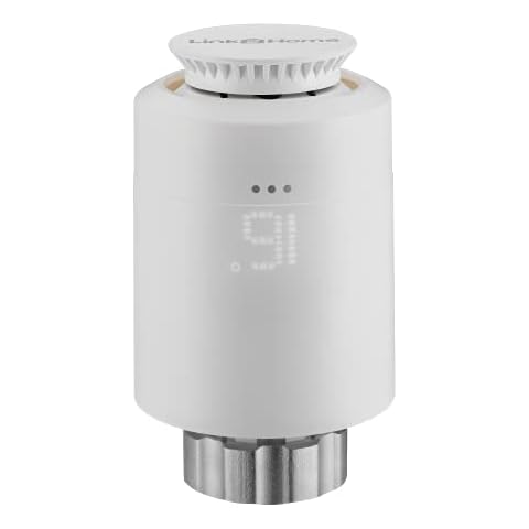 Link2Home Zigbee Thermostatic Radiator Valve, Compatible with Alexa, Google Assistant, Siri Cover