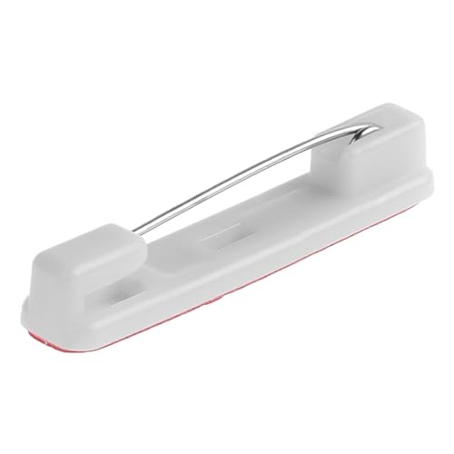 Image of 100 Pieces Self-Adhesive Bar Office Safety Pins for ID Badge Crafting (White) Name Badges with Pins for School Work Name Badge Holder for Clothes Clear Acrylic Sign Display Holder DIY Blank Id Holders