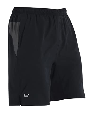EZRUN Mens 9 Inch Lightweight Running Workout Shorts with Liner Loose-Fit Gym Shorts for Men with Zipper Pockets2