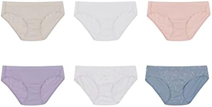 Hanes Women's Pure Comfort Hipster 6-Pack, Assorted, 5