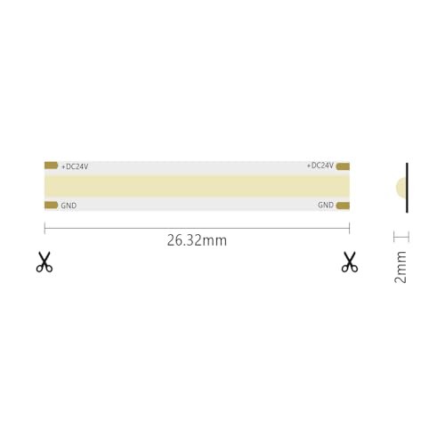 Tira LED de 24V exterior e interior Alcapower de 5 metros impermeabilidad IP65 profesional 2