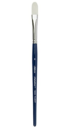 Silver Brush Limited Bristlon Filbert Oil and Acrylic Paintbrush, Size 8