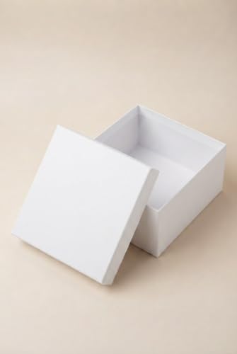 Beyaz Mat Hediye Kutusu, Premium Hediye Kutusu 26x26x13 cm Karton Kutu