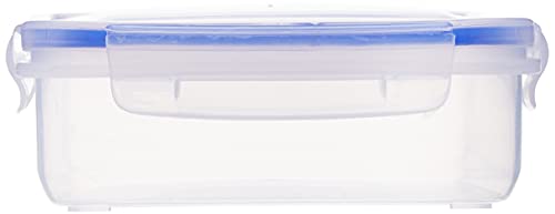 Image of Aristo Lock & Fresh 301 Plastic Storage Container For Storing grains, pulses, rice, wheat etc - 1100 ML, Transparent Clear, large (LOCK&FRESH301) (22 x 15.5 x 6cm)