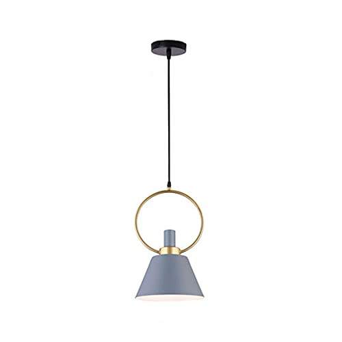 Suspension couleur E27 en métal avec abat-jour réglable et design minimaliste nordique