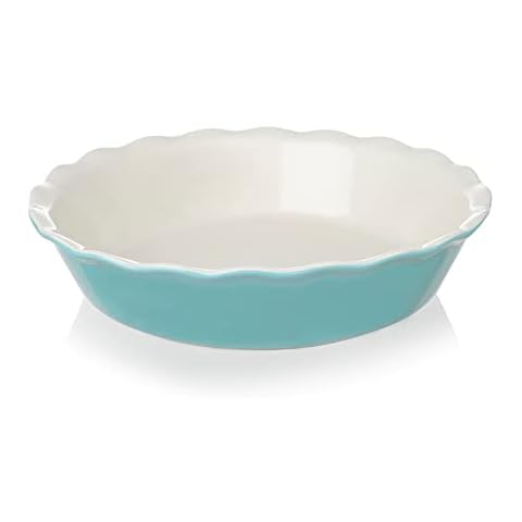 Sweejar Ceramic Pie Pan for Baking Cover