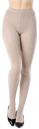 Bellivalini Collant Lingerie en Viscose Femme BLV-1117 (Sable, L)